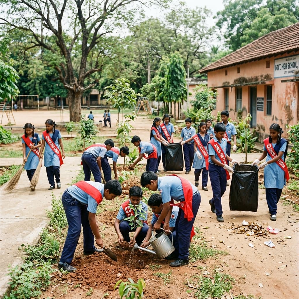 Campus cleanliness and tree planting drive